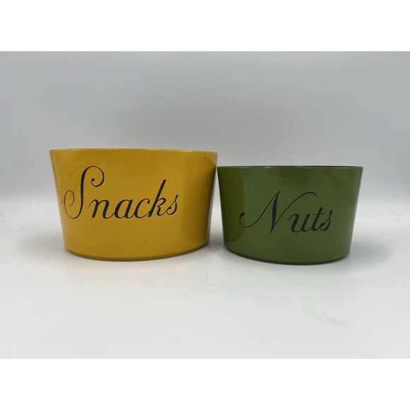 The Unbranded Brand Other - Vintage‎ MCM 2 Piece Nesting Snack Bowl Set